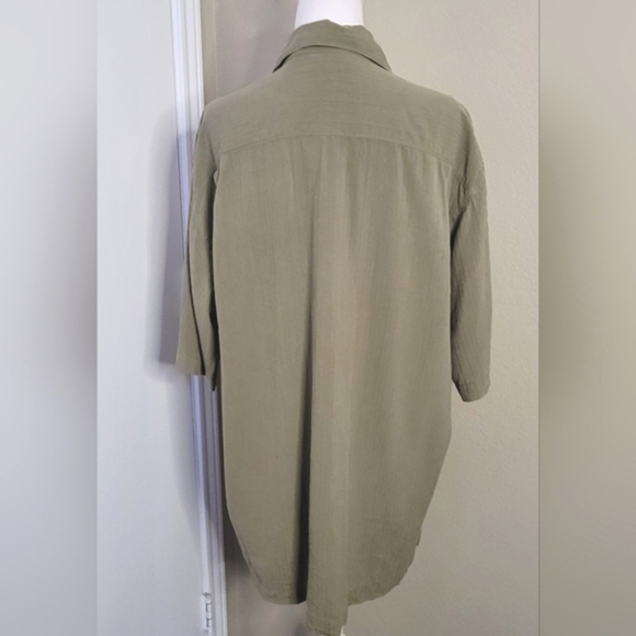 Mens Tommy Bahama Button Down 100% Silk Short Sleeve Shirt - Picture 4 of 8